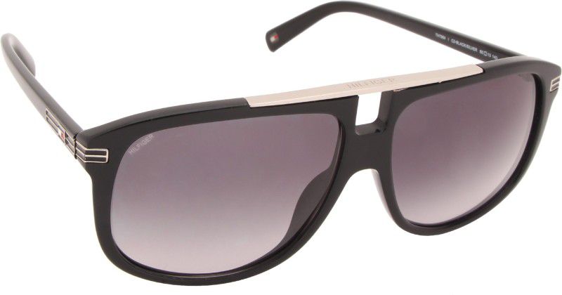 Gradient Rectangular Sunglasses (Free Size)  (For Men, Brown)