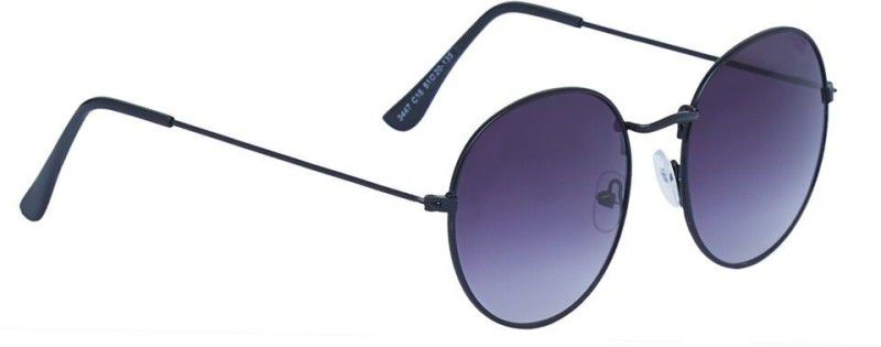 UV Protection Round Sunglasses (55)  (For Men & Women, Violet)