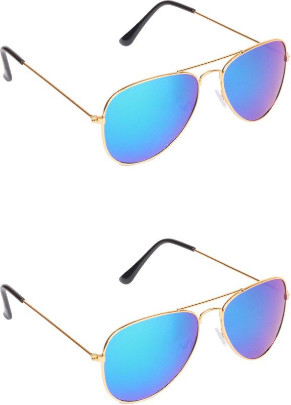 UV Protection Aviator Sunglasses (30)  (For Men & Women, Blue)