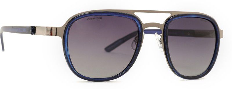 Polarized Over-sized Sunglasses (54)  (For Men & Women, Blue)