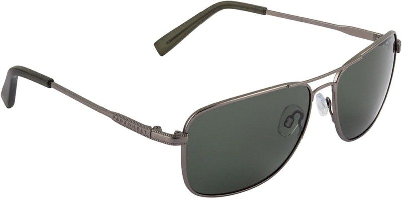 Polarized Rectangular Sunglasses (58)  (For Men & Women, Grey)