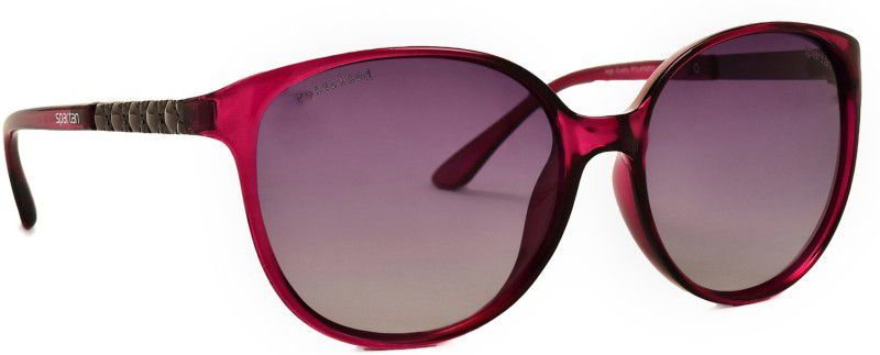 Polarized Cat-eye Sunglasses (56)  (For Girls, Pink)