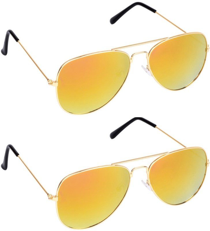 UV Protection Aviator Sunglasses (30)  (For Men & Women, Yellow)