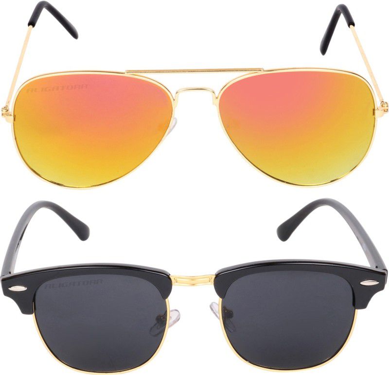UV Protection Aviator Sunglasses (57)  (For Men & Women, Yellow)