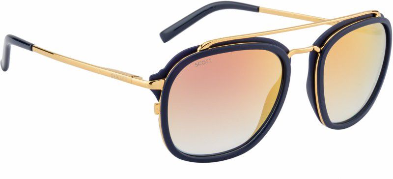 Mirrored Aviator Sunglasses (54)  (For Men & Women, Green, Pink)
