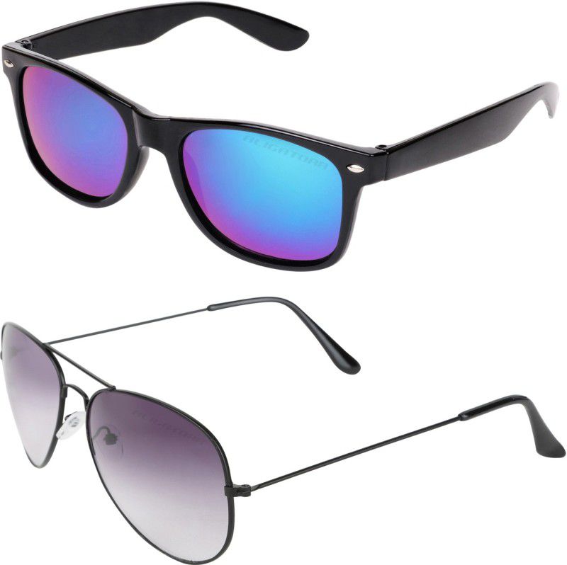 UV Protection Wayfarer Sunglasses (58)  (For Men & Women, Multicolor)