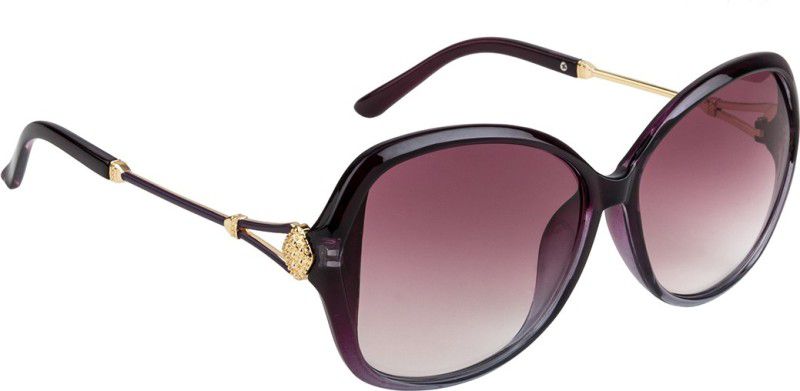 UV Protection Over-sized Sunglasses (60)  (For Women, Violet)
