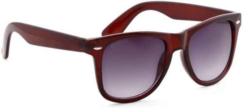 UV Protection, Mirrored Wayfarer Sunglasses (50)  (For Men & Women, Brown)