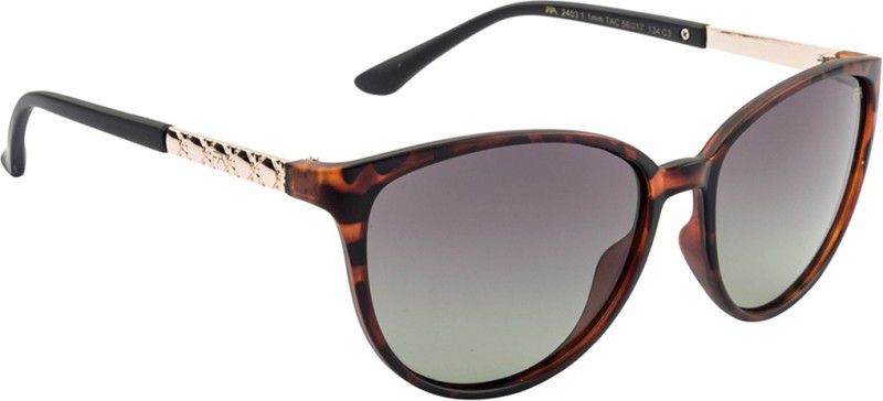 Polarized Cat-eye Sunglasses (53)  (For Women, Green)