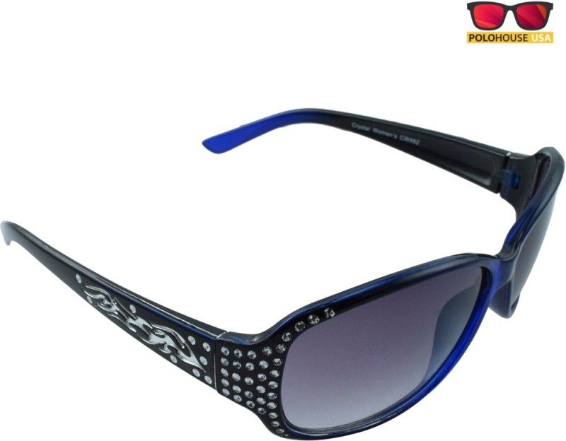 UV Protection Oval Sunglasses (Free Size)  (For Women, Blue)