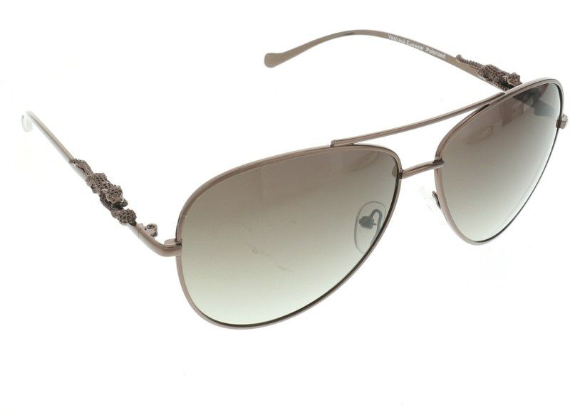 Aviator Sunglasses (55)  (For Men & Women, Brown)