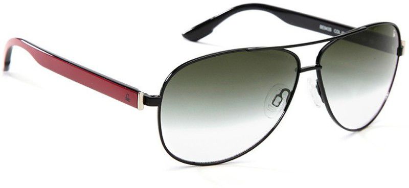 Gradient Aviator Sunglasses (59)  (For Men, Green)