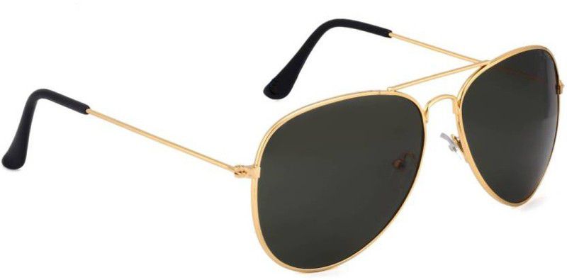 Mirrored, UV Protection Aviator Sunglasses (Free Size)  (For Men & Women, Black)