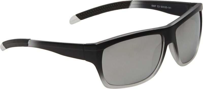 UV Protection, Mirrored Sports Sunglasses (50)  (For Men, Silver)