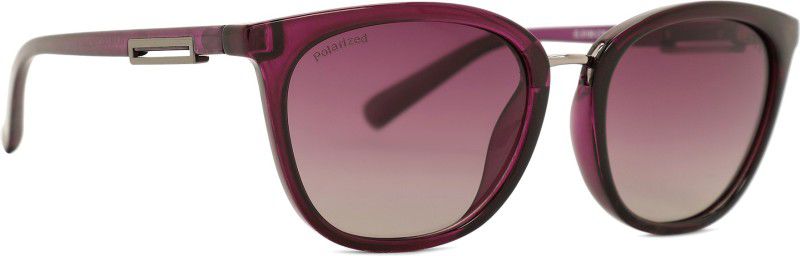 Polarized Wayfarer Sunglasses (54)  (For Women, Pink)
