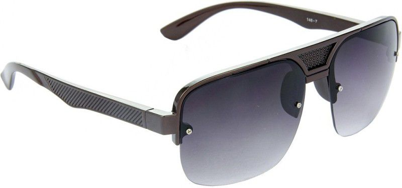 Gradient, UV Protection Rectangular Sunglasses (Free Size)  (For Men & Women, Black)