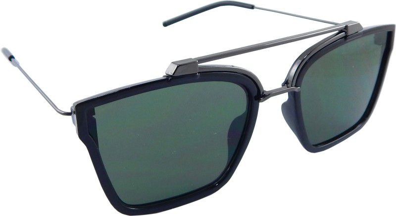 Gradient, UV Protection Rectangular Sunglasses (Free Size)  (For Men & Women, Green)
