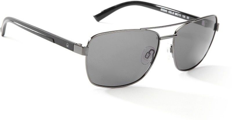 UV Protection Aviator Sunglasses (56)  (For Men, Grey)
