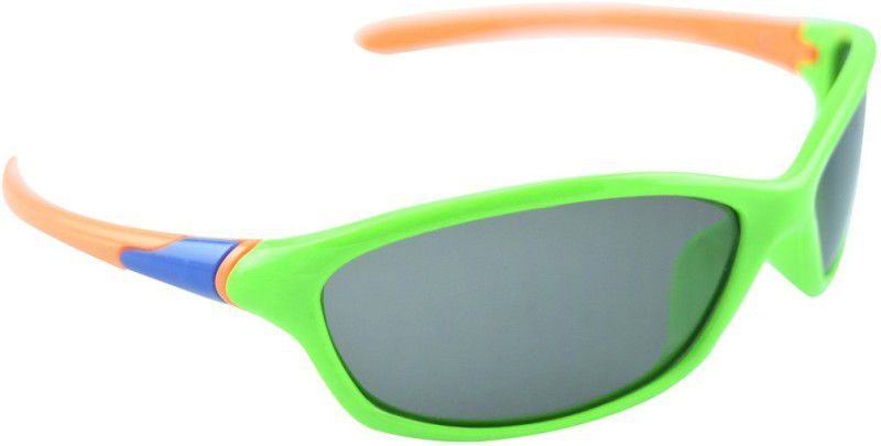 UV Protection Sports Sunglasses (Free Size)  (For Boys, Green)