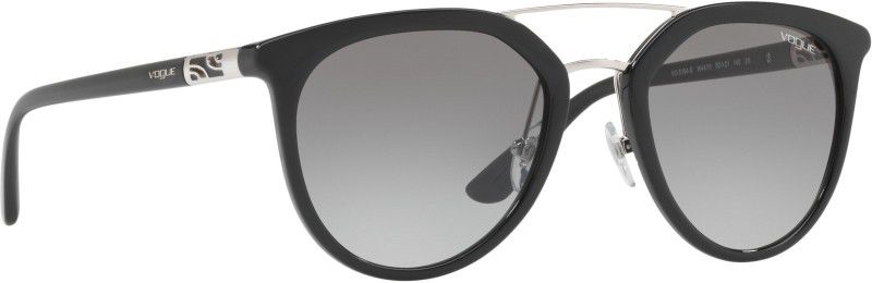Gradient Round Sunglasses (52)  (For Women, Grey)