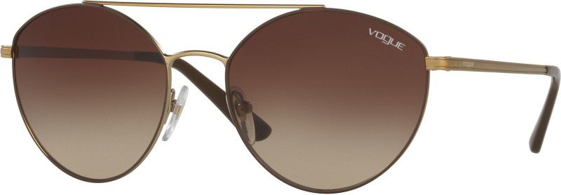 Gradient Over-sized Sunglasses (56)  (For Women, Brown)