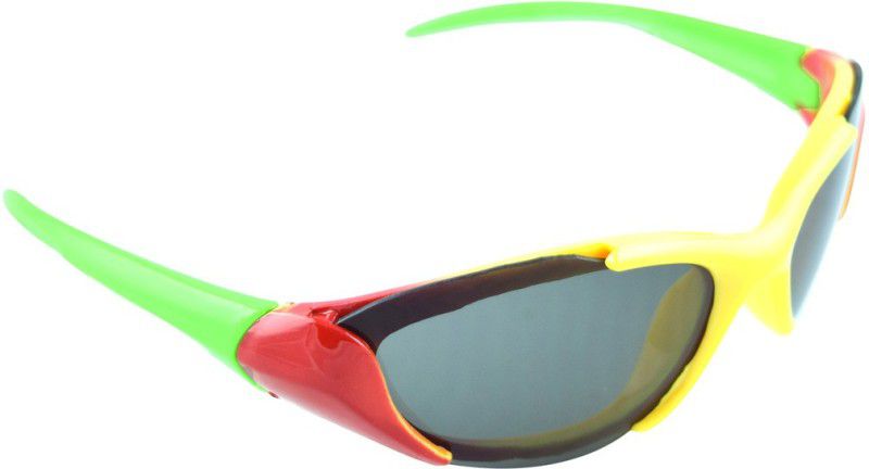 UV Protection Sports Sunglasses (Free Size)  (For Boys & Girls, Pink)