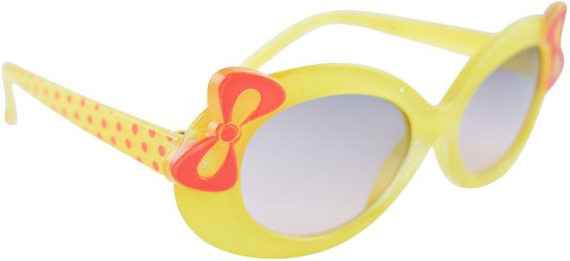 UV Protection Sports Sunglasses (Free Size)  (For Boys & Girls, Yellow, Grey)