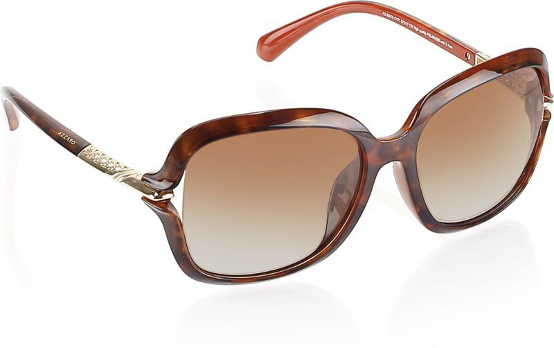 UV Protection Over-sized Sunglasses (57)  (For Women, Brown)