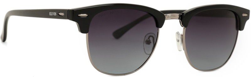 Polarized, UV Protection Wayfarer Sunglasses (51)  (For Boys & Girls, Grey)