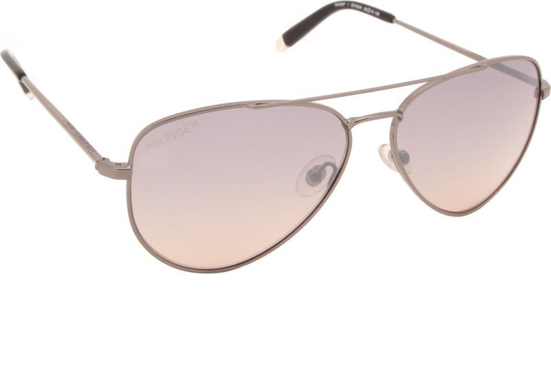 Gradient Aviator Sunglasses (Free Size)  (For Men, Pink)