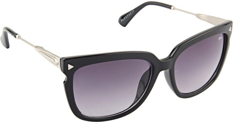 Gradient Rectangular Sunglasses (61)  (For Women, Grey)