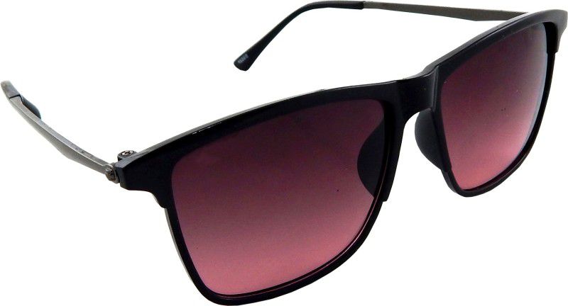 UV Protection, Gradient Rectangular Sunglasses (52)  (For Men & Women, Violet)