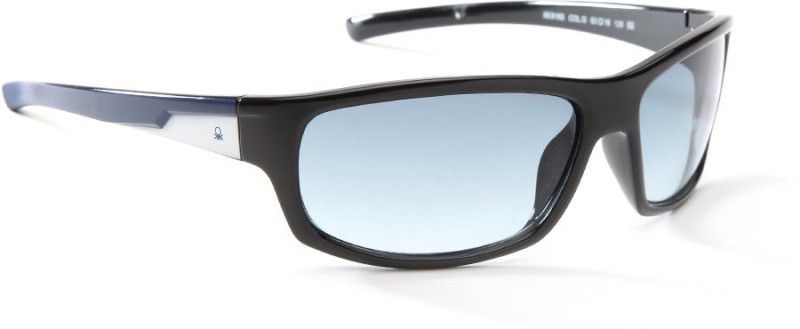 Gradient Round Sunglasses (60)  (For Men, Blue)