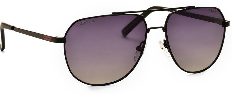 Polarized, Gradient, UV Protection Aviator Sunglasses (57)  (For Boys & Girls, Grey)