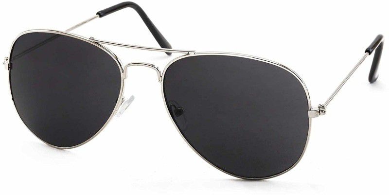 UV Protection Aviator Sunglasses (52)  (For Men & Women, Black)