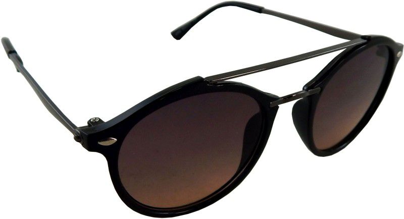 UV Protection, Gradient Oval Sunglasses (50)  (For Men & Women, Brown)