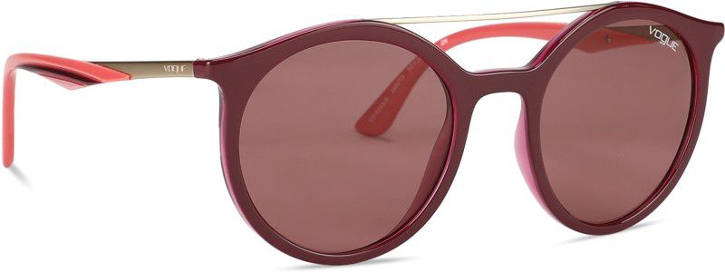 UV Protection Round Sunglasses (50)  (For Women, Violet)