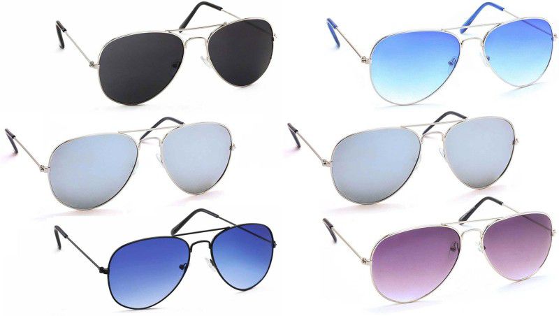 UV Protection Aviator Sunglasses (56)  (For Men & Women, Multicolor)