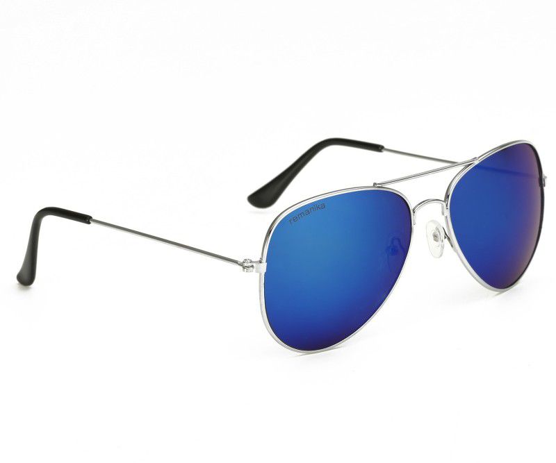 UV Protection Aviator Sunglasses (55)  (For Women, Blue)