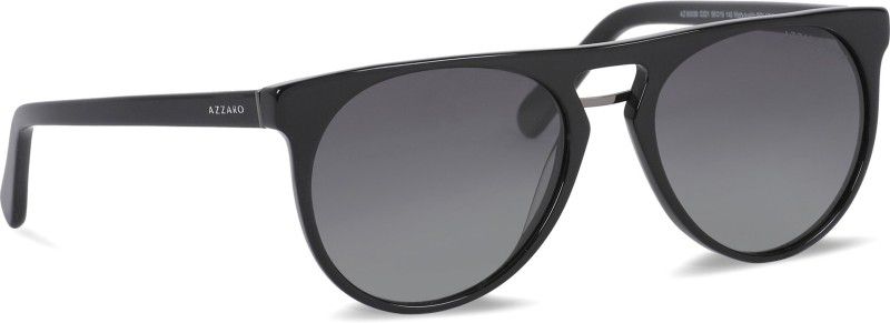 Polarized, Gradient, UV Protection Oval Sunglasses (56)  (For Men & Women, Grey)