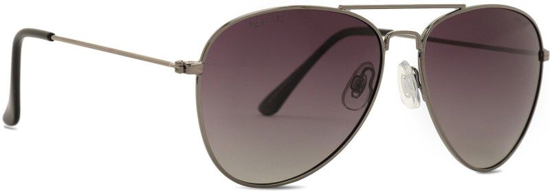 Polarized Aviator Sunglasses (57)  (For Men & Women, Grey)