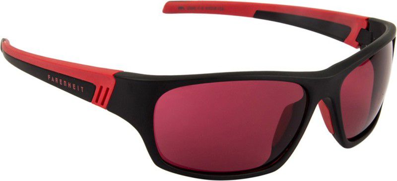 UV Protection Sports Sunglasses (58)  (For Men, Red)