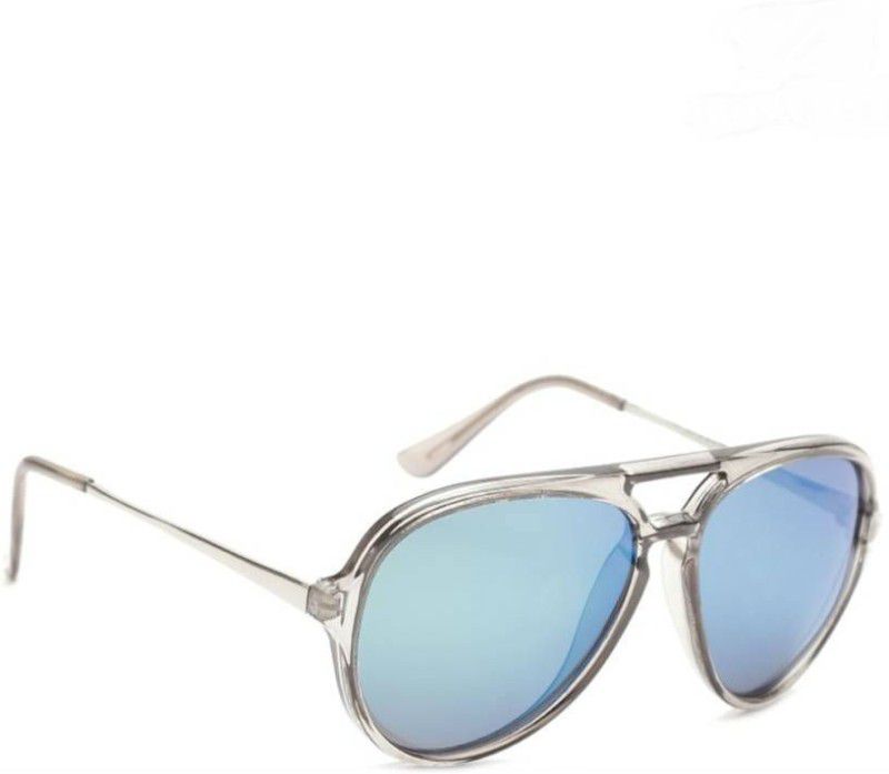 UV Protection Oval Sunglasses (Free Size)  (For Men, Blue)