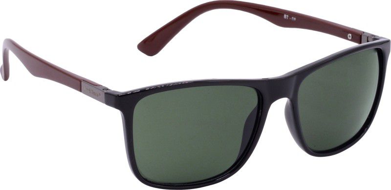 Riding Glasses, UV Protection Rectangular Sunglasses (58)  (For Men & Women, Green)