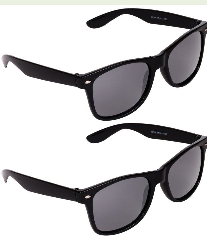 UV Protection Wayfarer Sunglasses (35)  (For Men & Women, Black)