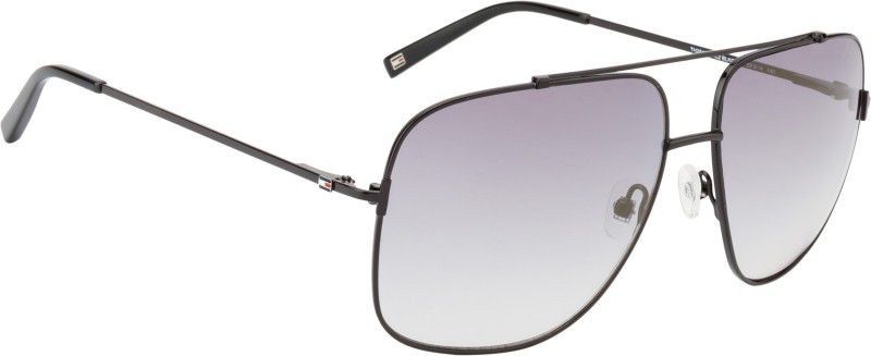 Gradient Aviator Sunglasses (Free Size)  (For Men & Women, Silver)