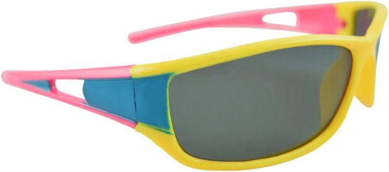 UV Protection Round Sunglasses (Free Size)  (For Boys, Grey)