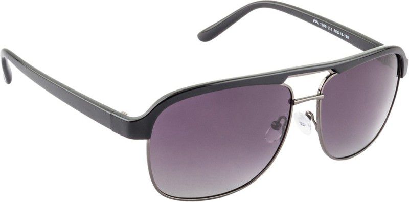 Polarized Wayfarer Sunglasses (55)  (For Men & Women, Grey)