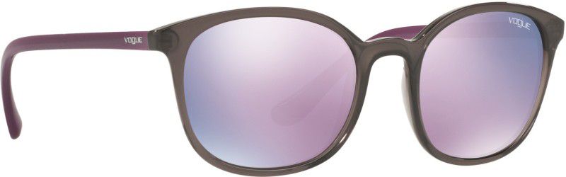 Mirrored Retro Square Sunglasses (52)  (For Women, Pink)