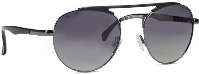 Polarized Round Sunglasses (53)  (For Boys & Girls, Grey)
